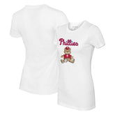 Philadelphia Phillies Tiny Turnip Women's Teddy Boy T-Shirt - White - MLB on Sale