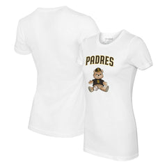 San Diego Padres Tiny Turnip Women's Teddy Boy T-Shirt - White - MLB Lifestyle