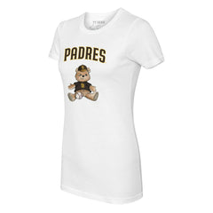 San Diego Padres Tiny Turnip Women's Teddy Boy T-Shirt - White - MLB Lifestyle