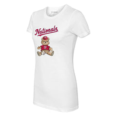 Washington Nationals Tiny Turnip Women's Teddy Boy T-Shirt - White - MLB Online
