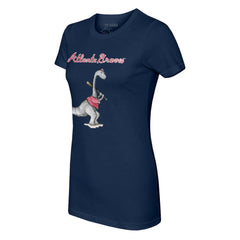 Atlanta Braves Tiny Turnip Women's Bronto T-Shirt - Navy - MLB Sale