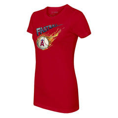 Los Angeles Angels Tiny Turnip Women's Fastball T-Shirt - Red - MLB Sale
