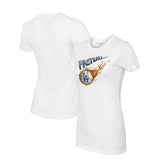 Los Angeles Dodgers Tiny Turnip Women's Fastball T-Shirt - White - MLB Discount