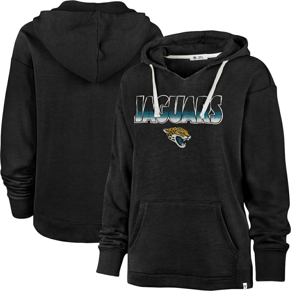 47 brand Jacksonville Jaguars '47 Women's Color Rise Kennedy Pullover Hoodie Black