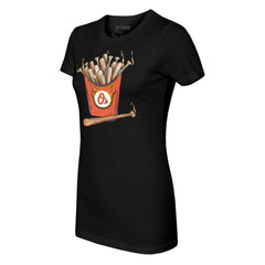 Baltimore Orioles Tiny Turnip Women's Hot Bats T-Shirt - Black - MLB Sale
