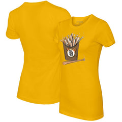 San Diego Padres Tiny Turnip Women's Hot Bats T-Shirt - Gold - MLB Online
