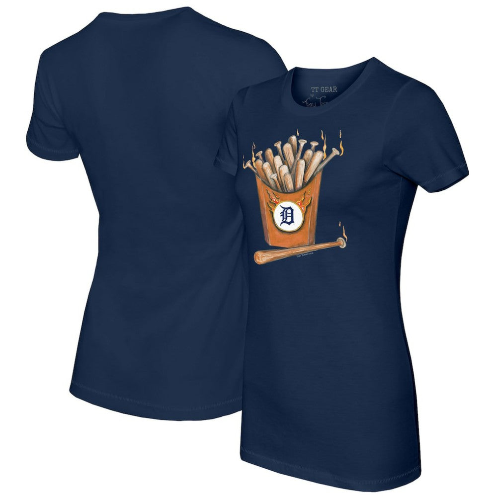 Detroit Tigers Tiny Turnip Women's Hot Bats T-Shirt - Navy - MLB Discount