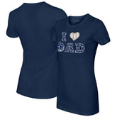 Atlanta Braves Tiny Turnip Women's I Love Dad T-Shirt - Navy - MLB Online