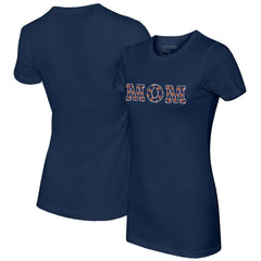 Detroit Tigers Tiny Turnip Women's Logo Mom T-Shirt - Navy - MLB on Sale