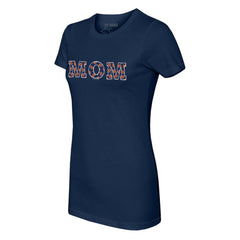 Detroit Tigers Tiny Turnip Women's Logo Mom T-Shirt - Navy - MLB on Sale
