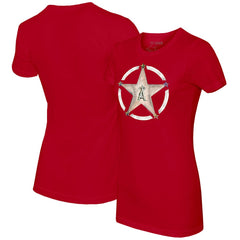 Los Angeles Angels Tiny Turnip Women's Military Star T-Shirt - Red - MLB on Sale