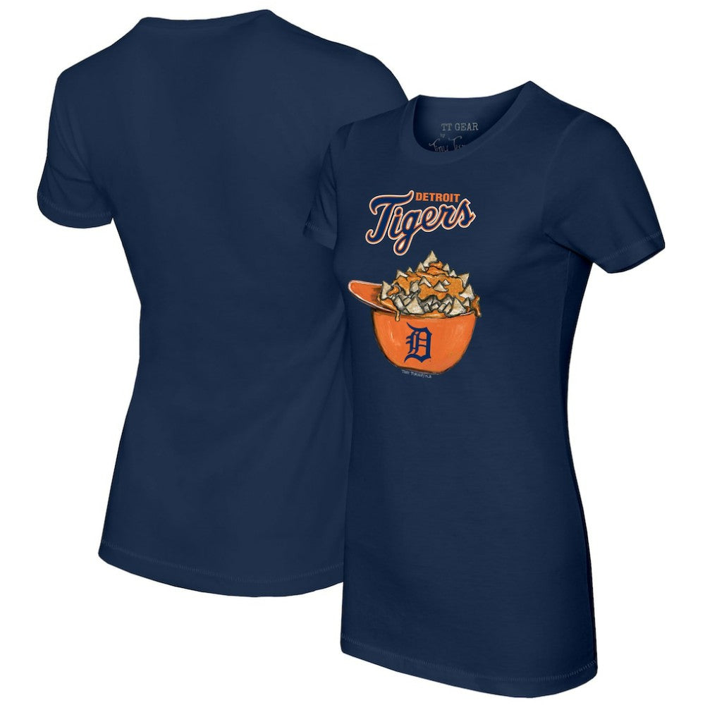 Detroit Tigers Tiny Turnip Women's Nacho Helmet T-Shirt - Navy - MLB Sale