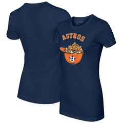 Houston Astros Tiny Turnip Women's Nacho Helmet T-Shirt - Navy - MLB Discount