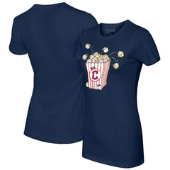Cleveland Guardians Tiny Turnip Women's Popcorn T-Shirt - Navy - MLB on Sale