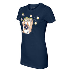 Houston Astros Tiny Turnip Women's Popcorn T-Shirt - Navy - MLB on Sale