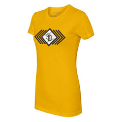 San Diego Padres Tiny Turnip Women's Prism Arrows T-Shirt - Gold - MLB Discount