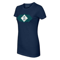 Seattle Mariners Tiny Turnip Women's Prism Arrows T-Shirt - Navy - MLB Lifestyle
