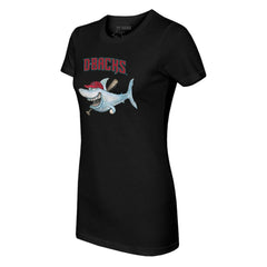 Arizona Diamondbacks Tiny Turnip Women's Shark T-Shirt - Black - MLB Sale