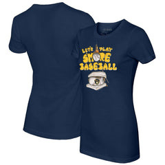 Milwaukee Brewers Tiny Turnip Women's Smores T-Shirt - Navy - MLB Discount