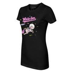 Chicago White Sox Tiny Turnip Women's Space Unicorn T-Shirt - Black - MLB on Sale