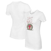 Philadelphia Phillies Tiny Turnip Women's Spit Ball T-Shirt - White - MLB on Sale