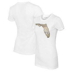 Tampa Bay Rays Tiny Turnip Women's State Outline T-Shirt - White - MLB Online