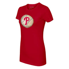 Philadelphia Phillies Tiny Turnip Women's Stitched Baseball T-Shirt - Red - MLB Discount