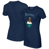 Seattle Mariners Tiny Turnip Women's Sundae Helmet T-Shirt - Navy - MLB Online