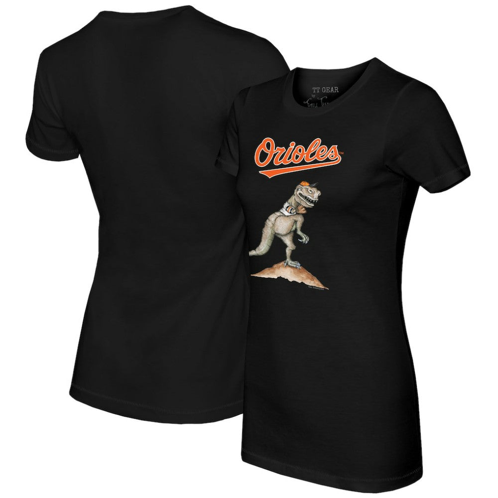 Baltimore Orioles Tiny Turnip Women's TT Rex T-Shirt - Black - MLB on Sale