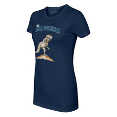 Seattle Mariners Tiny Turnip Women's TT Rex T-Shirt - Navy - MLB on Sale