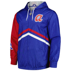 Atlanta Braves Mitchell & Ness Undeniable Full-Zip Hoodie Windbreaker Jacket - Royal - Mitchell & Ness Sale