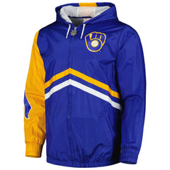 Milwaukee Brewers Mitchell & Ness Undeniable Full-Zip Hoodie Windbreaker Jacket - Royal - Mitchell & Ness Sale