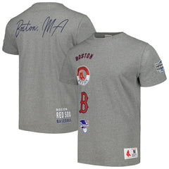 Boston Red Sox Mitchell & Ness Cooperstown Collection City Collection T-Shirt - Heather Gray - Mitchell & Ness Lifestyle