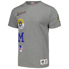 Milwaukee Brewers Mitchell & Ness Cooperstown Collection City Collection T-Shirt - Heather Gray - Mitchell & Ness Lifestyle