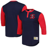 Chicago White Sox Mitchell & Ness Cooperstown Collection Legendary Slub Henley 3/4-Sleeve T-Shirt - Navy - Mitchell & Ness Sale
