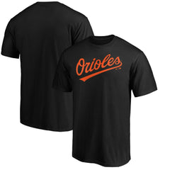 Baltimore Orioles Official Team Wordmark T-Shirt - Black - MLB Discount