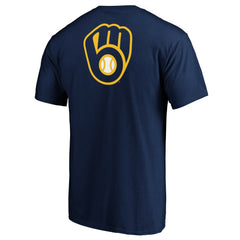 Milwaukee Brewers End Game Team Wordmark T-Shirt - Navy - MLB Lifestyle