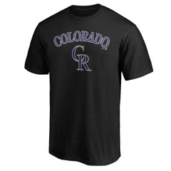 Colorado Rockies Team Lock Up Wordmark T-Shirt - Black - MLB Online