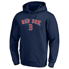 Boston Red Sox Team Lock Up Wordmark Pullover Hoodie - Navy - MLB Discount