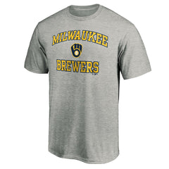 Milwaukee Brewers Heart & Soul T-Shirt - Heather Gray - MLB Sale