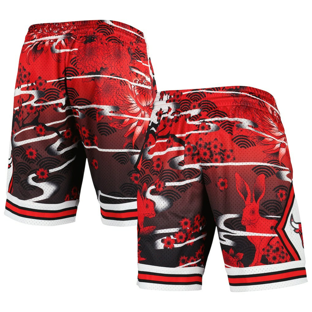 Chicago Bulls Lunar New Year Swingman Shorts Red | Mitchell & Ness Near Me