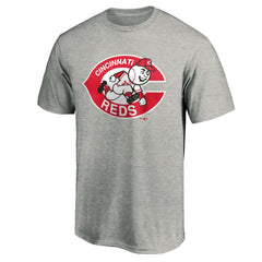 Cincinnati Reds Cooperstown Collection Forbes T-Shirt - Heather Gray - MLB Lifestyle