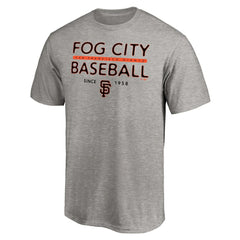 San Francisco Giants Fog City Baseball T-Shirt - Heather Gray - MLB on Sale