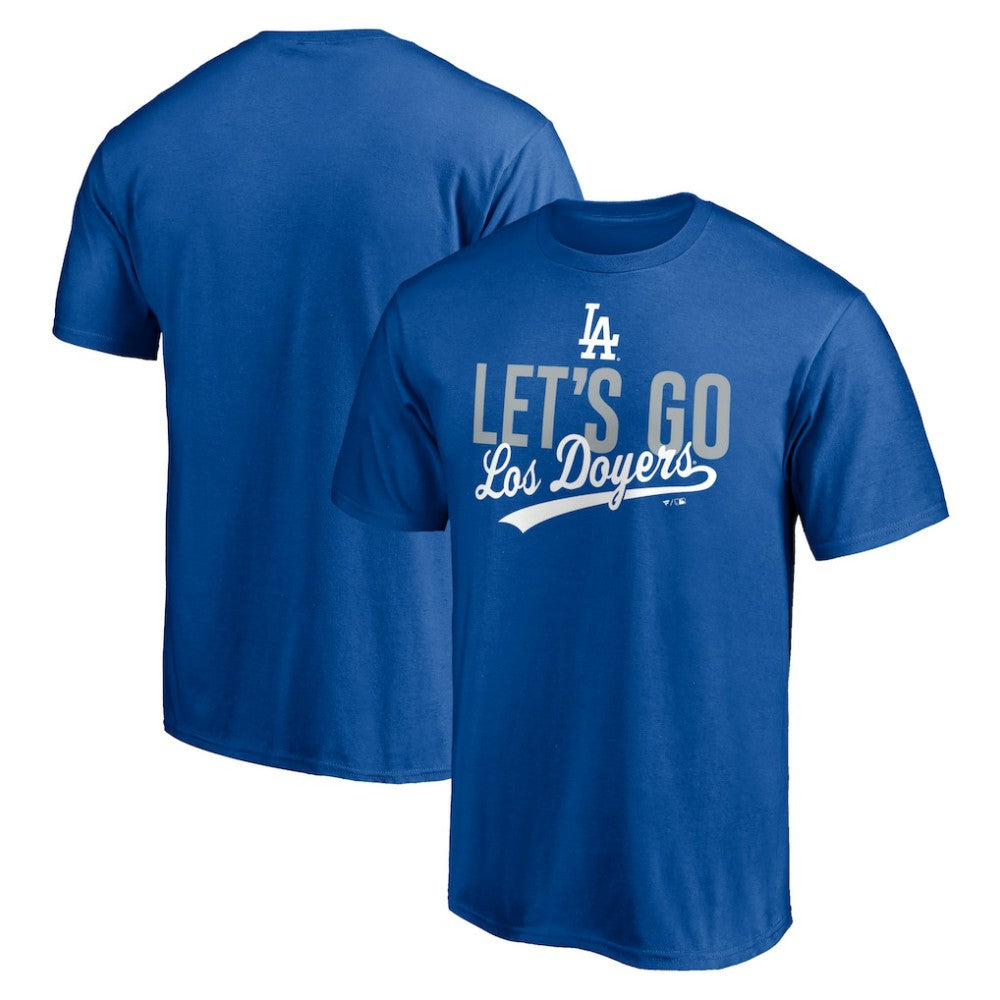 Los Angeles Dodgers Let's Go Los Doyers T-Shirt - Royal - MLB Discount