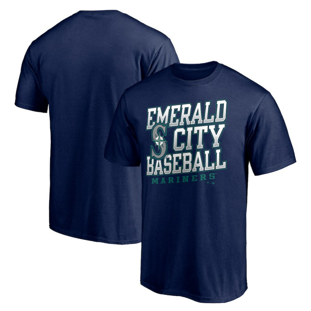 Seattle Mariners Emerald City Baseball T-Shirt - Navy - MLB on Sale