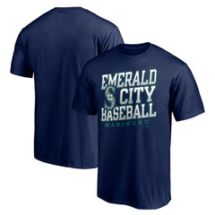 Seattle Mariners Emerald City Baseball T-Shirt - Navy - MLB on Sale