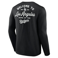 Los Angeles Dodgers Long Ball Long Sleeve T-Shirt - Black - MLB Sale