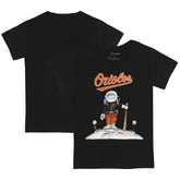 Baltimore Orioles Tiny Turnip Youth Astronaut T-Shirt - Black - MLB Lifestyle