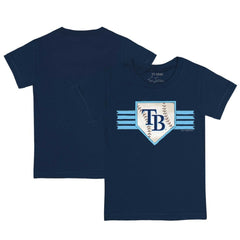 Tampa Bay Rays Tiny Turnip Youth Base Stripe T-Shirt - Navy - MLB Sale