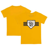 San Diego Padres Tiny Turnip Youth Base Stripe T-Shirt - Gold - MLB Lifestyle